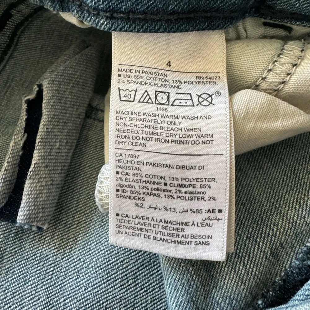 Old Navy Mid Rise Super-Skinny Jeans Size 4 (RN 54023)
